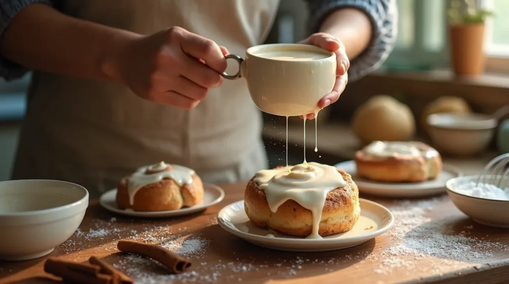 cinnamon roll icing recipe