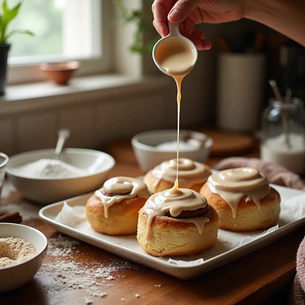 cinnamon roll icing recipe