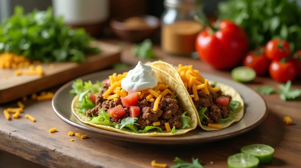 ground beef taco