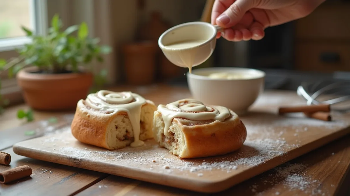 cinnamon roll icing recipe