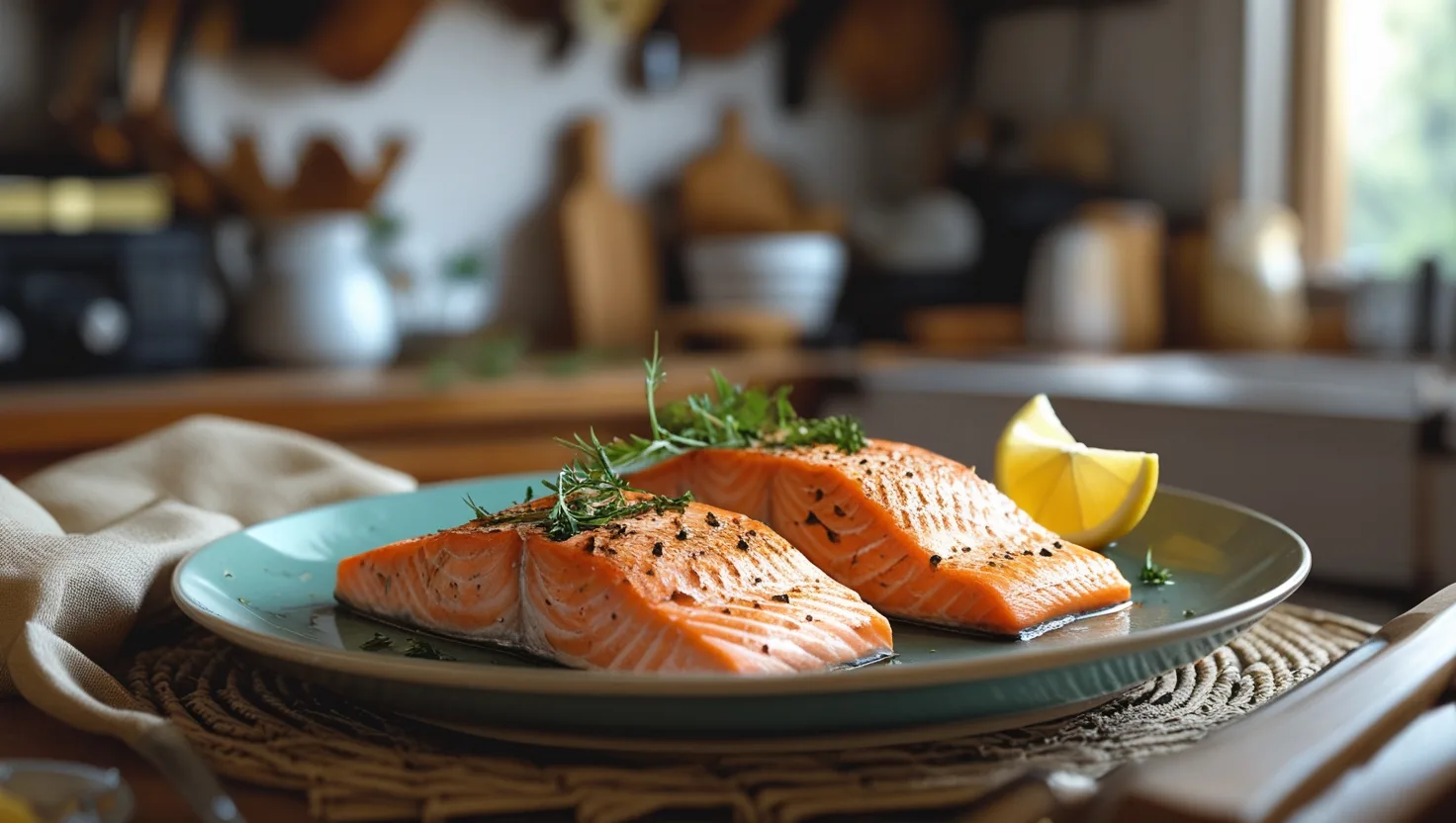 Air fryer salmon