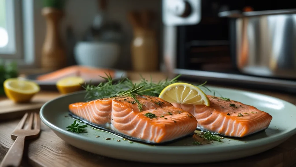 Air fryer salmon